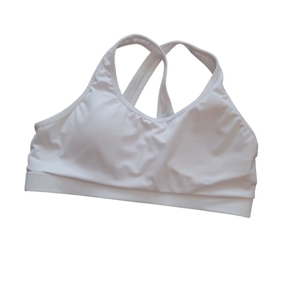 Medium White Sports Bra - Picture 1 of 2